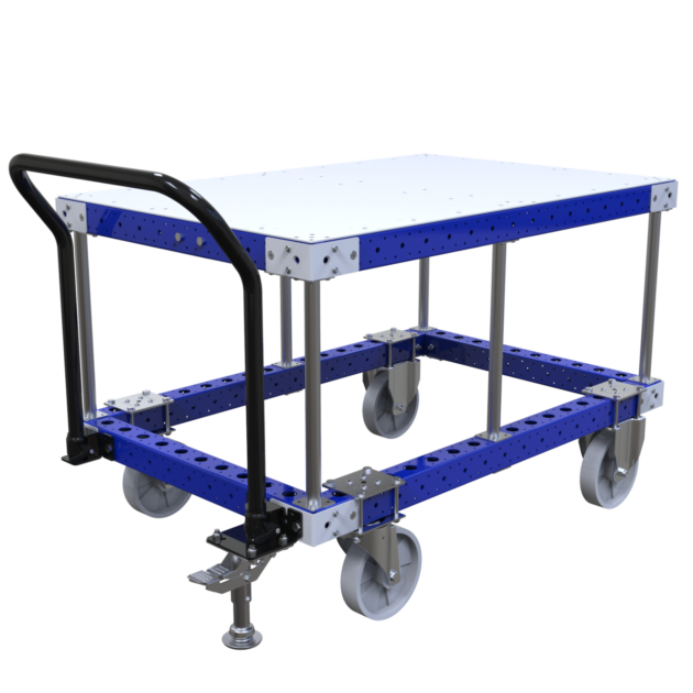 Plateauwagen verhoogd LF-100-4308 - 1260x840mm - 500kg