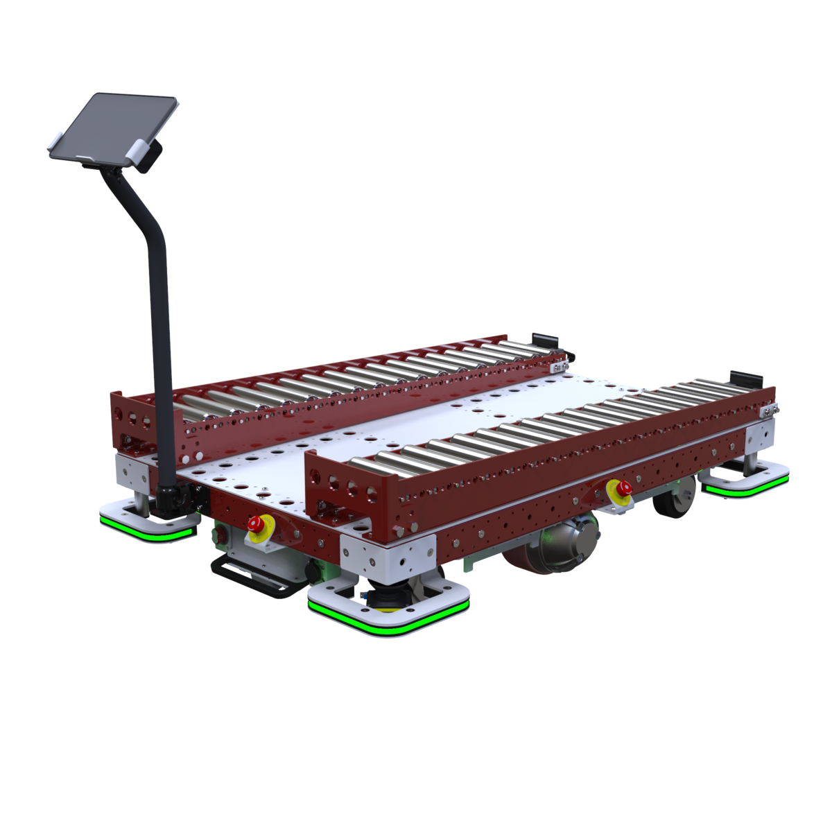 AGV palletkar met gravitaire rollenbaan LF-100-5078 - 1260x840mm - 500kg
