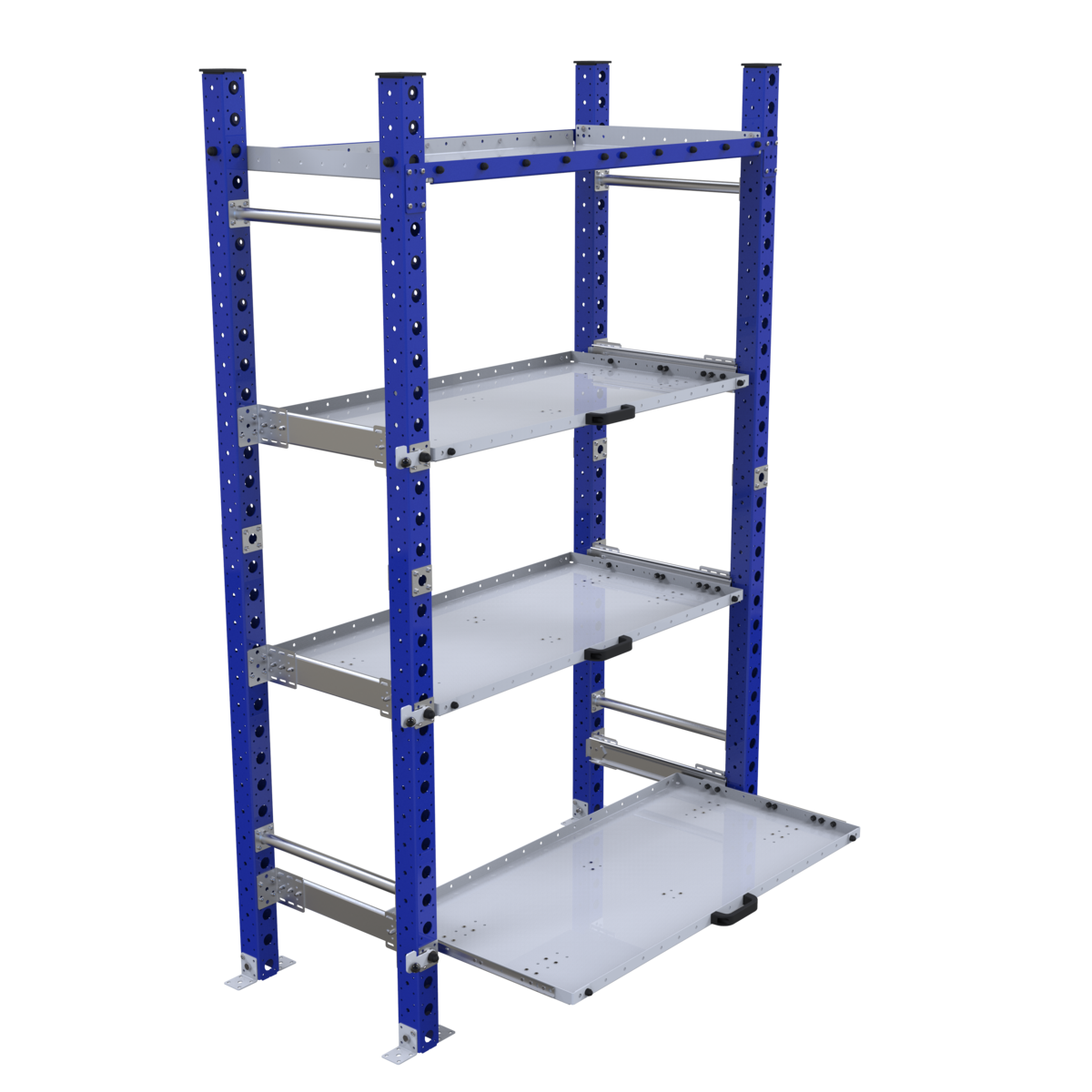 Legbordstelling LF-100-5565 met 4 (uitschuifbare) lades - 1400x630mm - 600kg