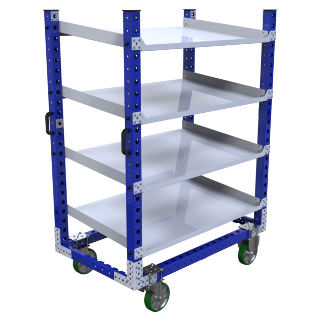 Etagewagen LF-100-6768 met 4 hellende lades - 1400x840mm - 340kg
