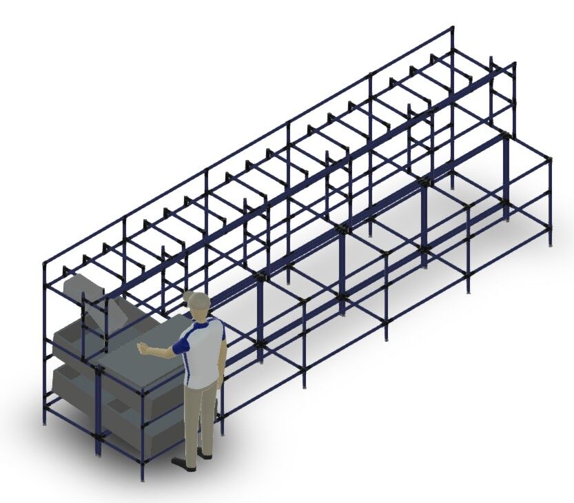 Assemblage lijn met FIFO supply LF001 - 5000x1200mm