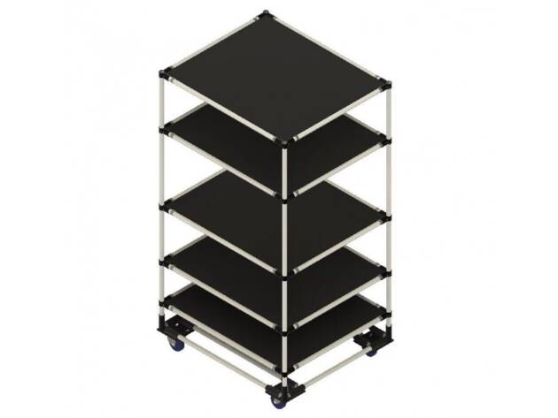 Etagewagen met 5 legborden LF015 - 950x800mm - 250kg