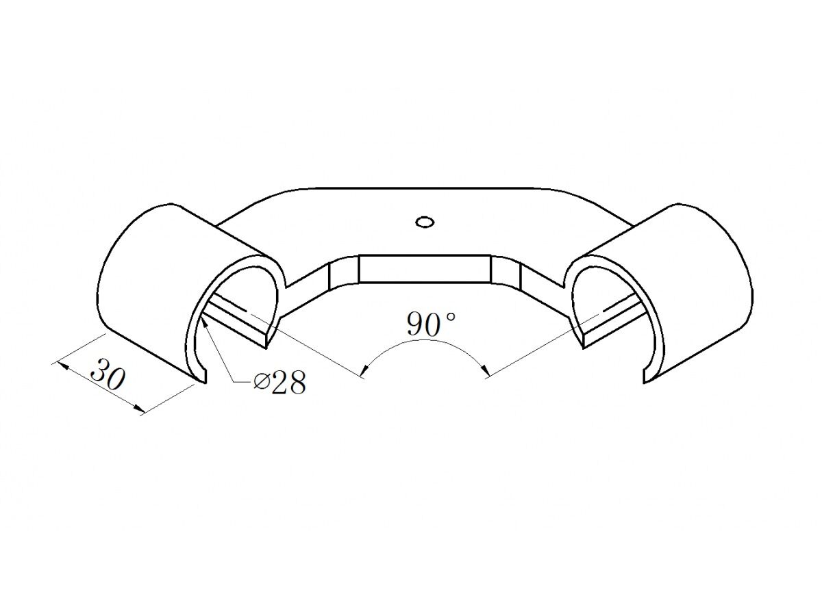 Black ABS corner clamp