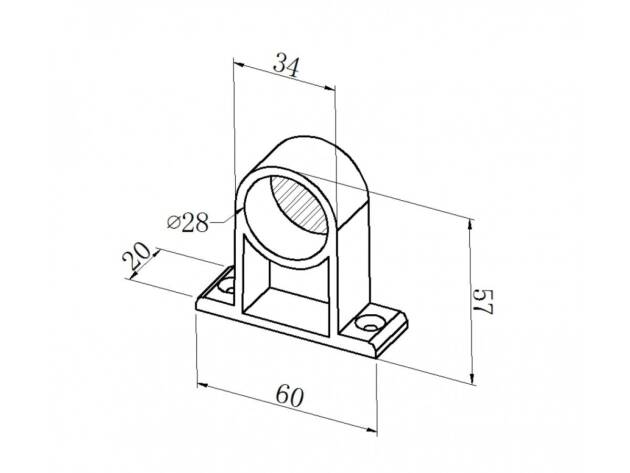 Black ABS open connection support