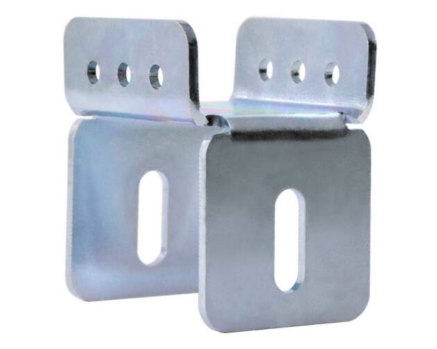 Ondersteuningsbeugel met bevestiging op aluminium profiel - rollenrail 35mm