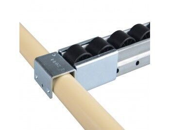 Ophangbeugel zonder stop - aluminium rollenrail 40mm