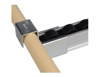 Ophangbeugel met verzonken stop - aluminium rollenrail 40mm