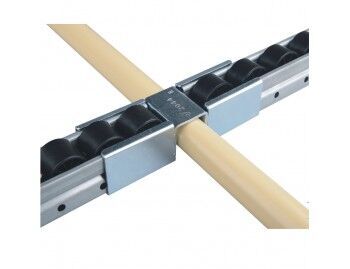 Ophangbeugel - koppelstuk - aluminium rollenrail 40mm