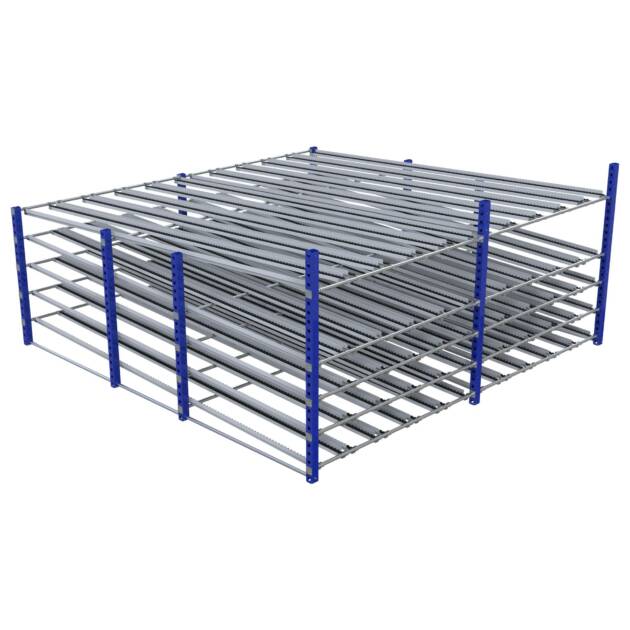 Doorrolstelling met 4 niveau's en retour LF-100-2071 - 4060x4060mm - 750kg