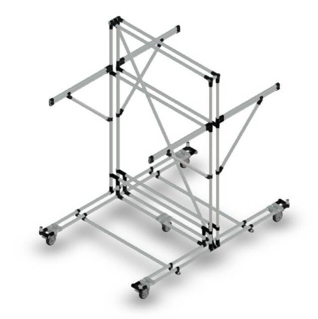 Ophangkar dubbelzijdig 4 posities LF002 - 1800x1200mm - 80kg