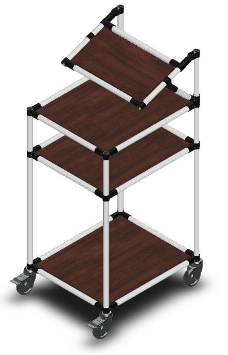 PC trolley met schuin plateau LF007 - 650x550mm - 150kg