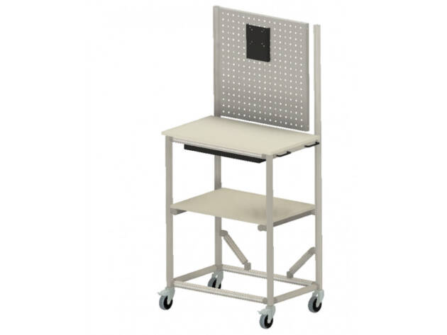 PC trolley met perfo paneel LF21170198-09E - 770x550mm - 200kg