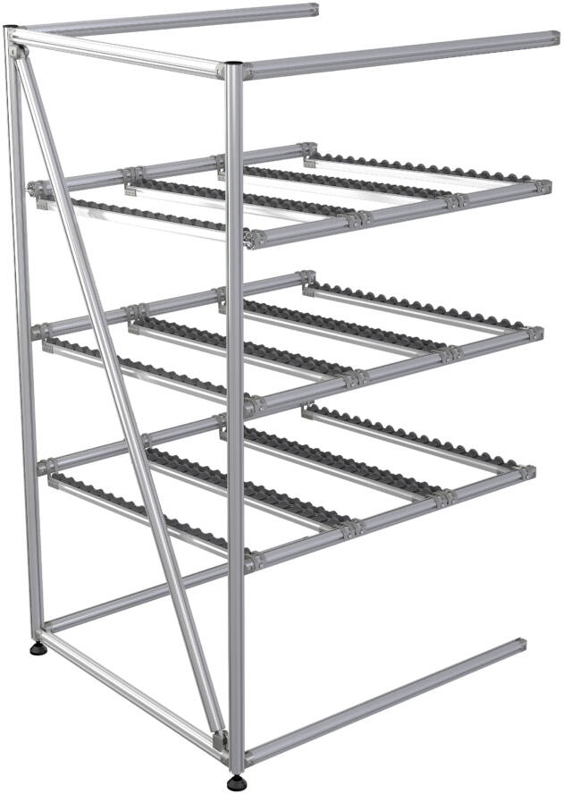 Doorrolstelling uitbreidingsmodule met 3 niveau's LF21EFL1301 - 1367x980mm - 600kg
