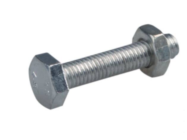 Bolt & nut M8 x 40mm for caster fixation