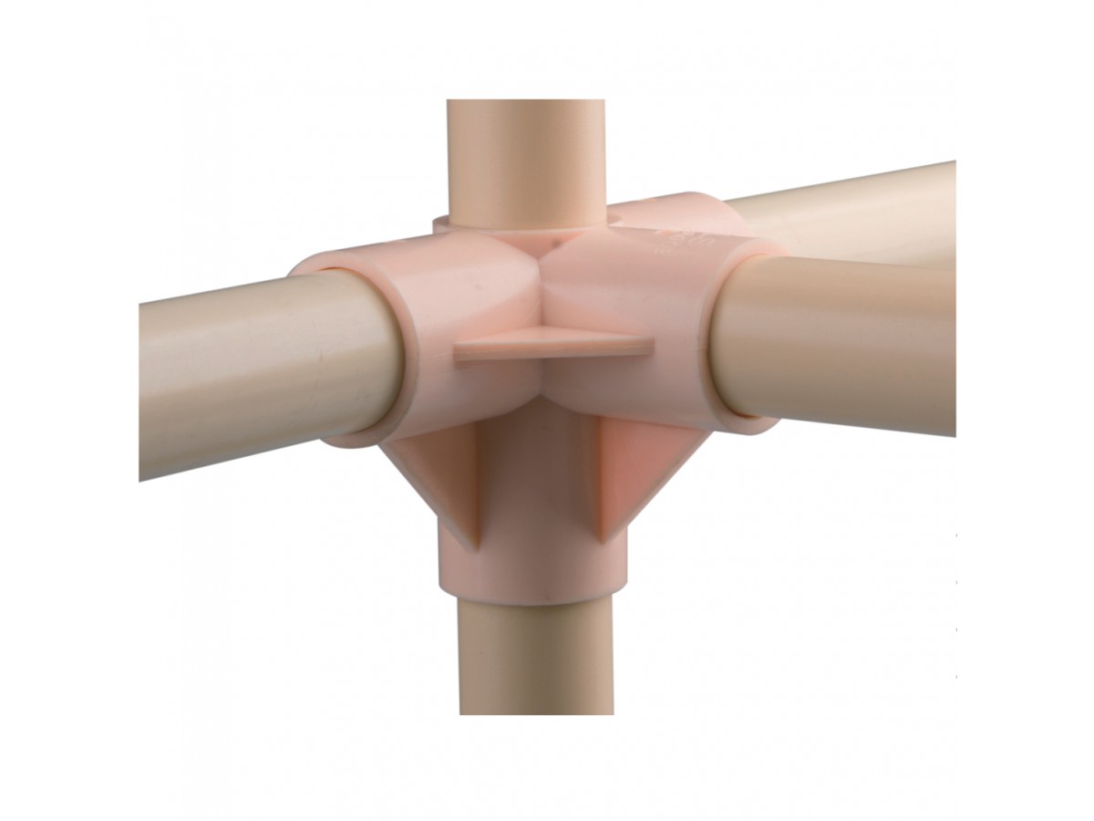 Plastic 3-way joint