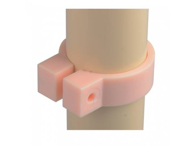 Plastic clamp with screw