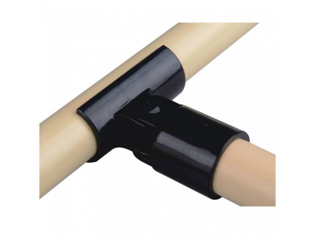 Black ABS plastic adjustable open T-joint