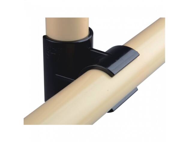 Black ABS plastic open cross joint