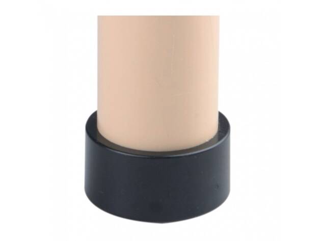 Black ABS plastic foot cap