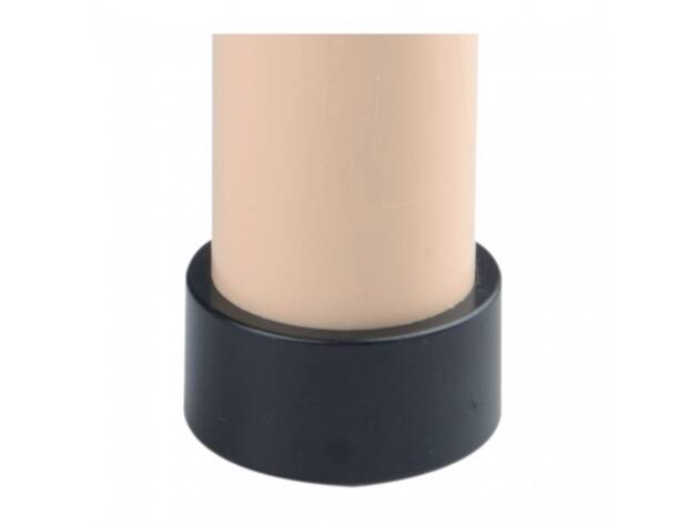 Black ABS plastic foot cap