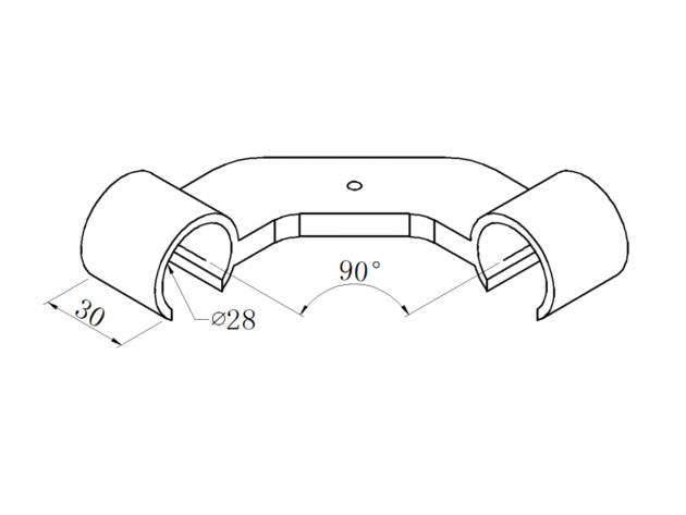 Black ABS corner clamp