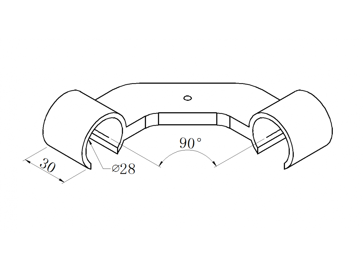 Black ABS corner clamp