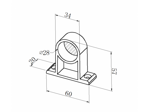 Black ABS open connection support