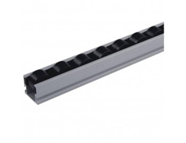 Rollenrail - aluminium behuizing 40mm - ESD kunststof rol - lengte 4m