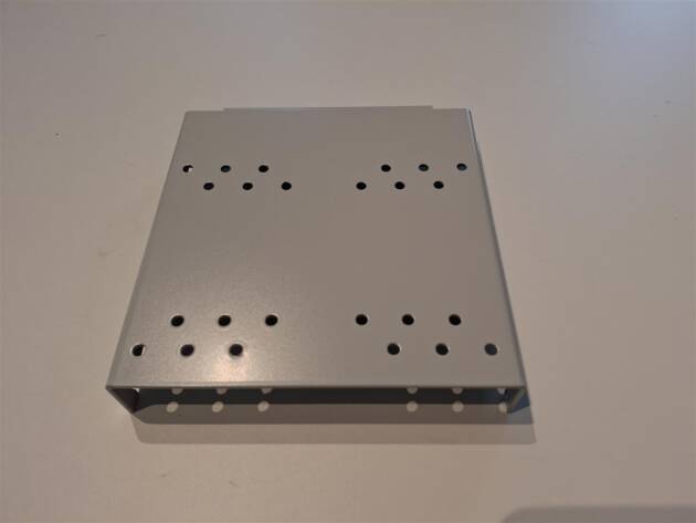 Monitor bracket for perfo panel