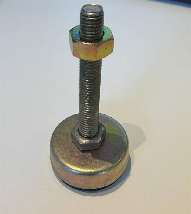 Stelvoet M10, L=90mm, dia 42mm, antislip