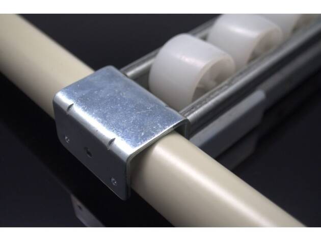 Ophangbeugel zonder stop - rollenrail 40mm