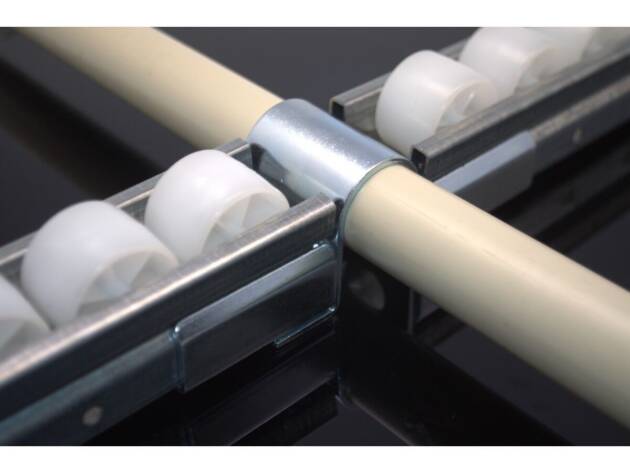 Ophangbeugel - koppelstuk - rollenrail 40mm
