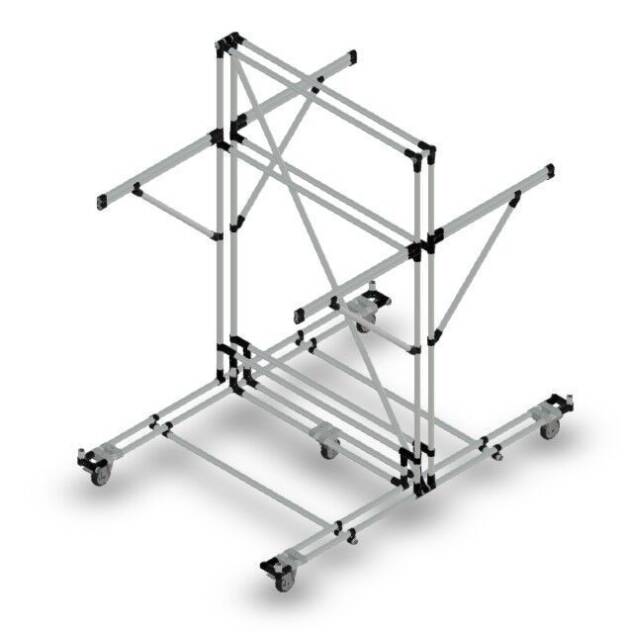 Ophangkar dubbelzijdig 4 posities LF002 - 1800x1200mm - 80kg