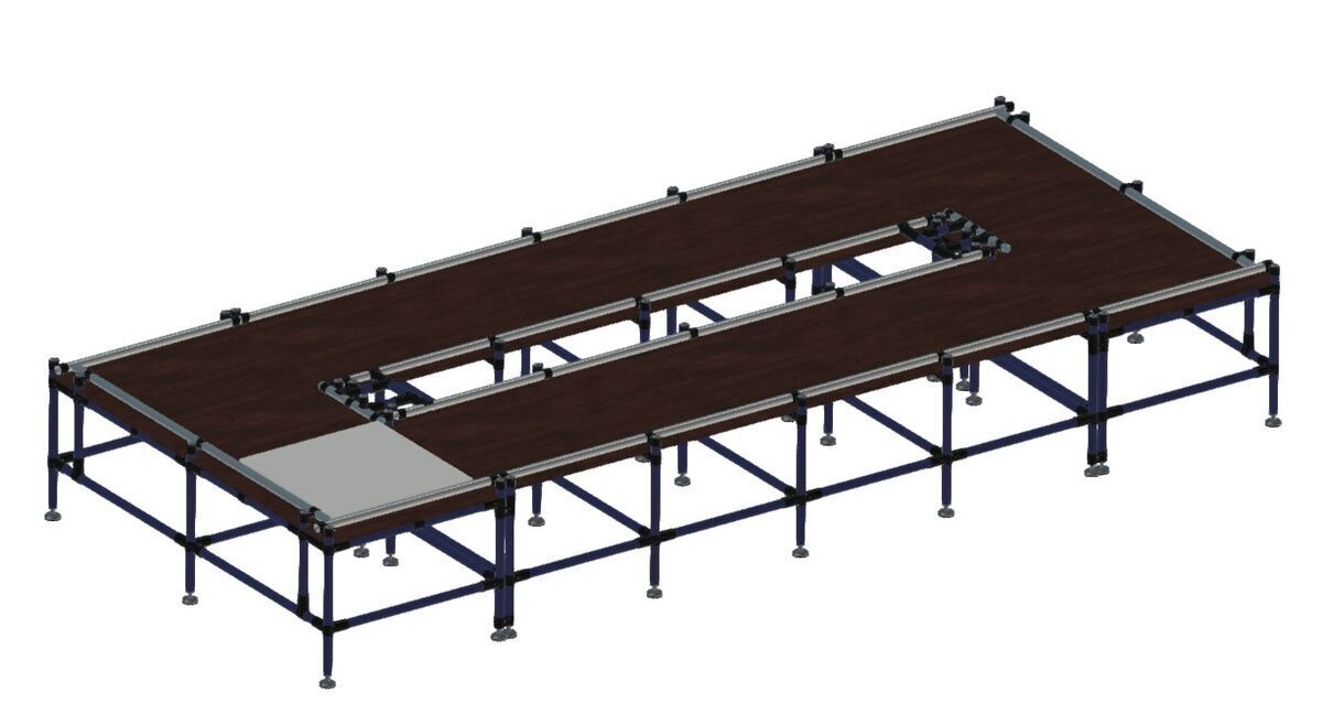 Assemblage conveyor met kogelpotten LF034 -